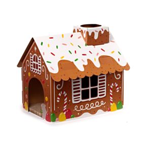 Casă pentru Pisici de Zgâriat - Casă de Turtădulce - 100% Carton